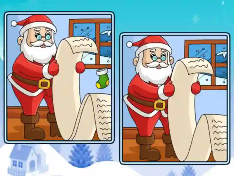 Spel Christmas Spot the Difference online