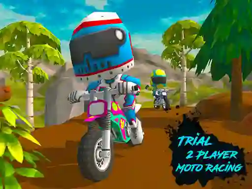 Spel Trial 2 Player Moto Racing online