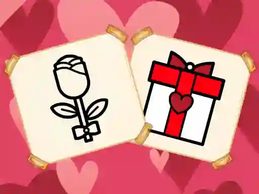 Spel Valentine Present Coloring online