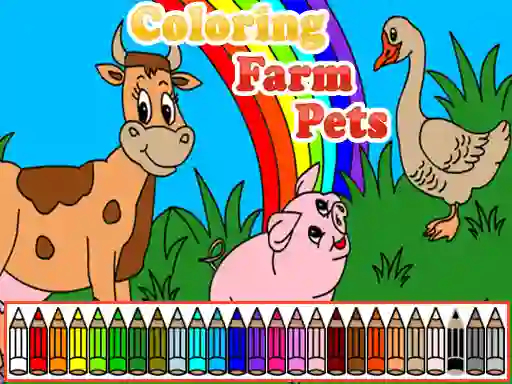Spel Coloring Farm Pets online
