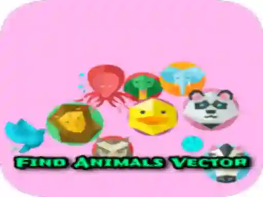 Spel Find Animals Vector online