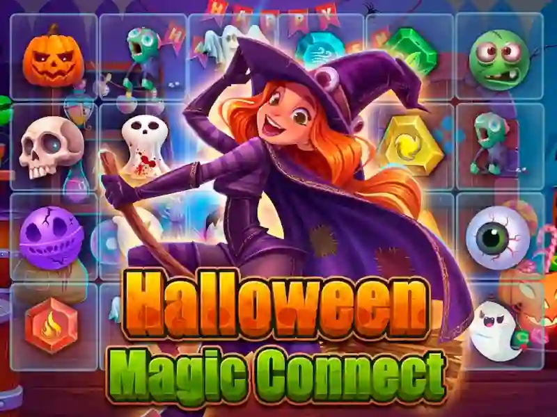 Spel Halloween Magic Connect online