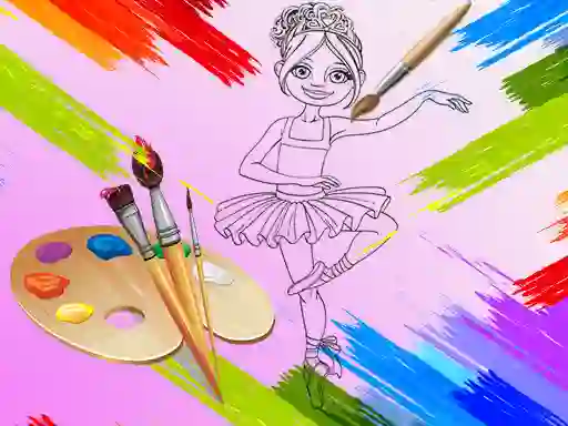 Spel Little Ballerinas Coloring online