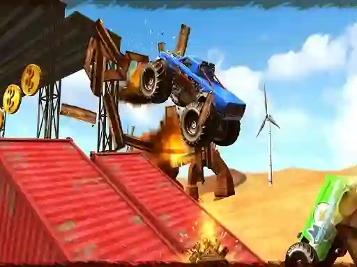 Spel Monster Truck Impossible Track Plane Simulator online