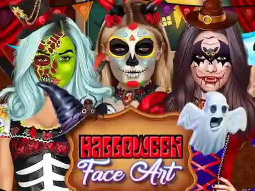 Spel Kylie Jenner Halloween Face Art online