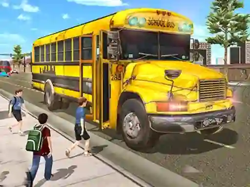 Spel City School Bus Driving online