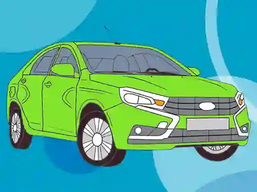 Spel Russian Cars Coloring Book online
