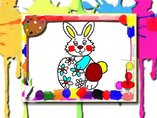 Spel Easter Coloring Book online