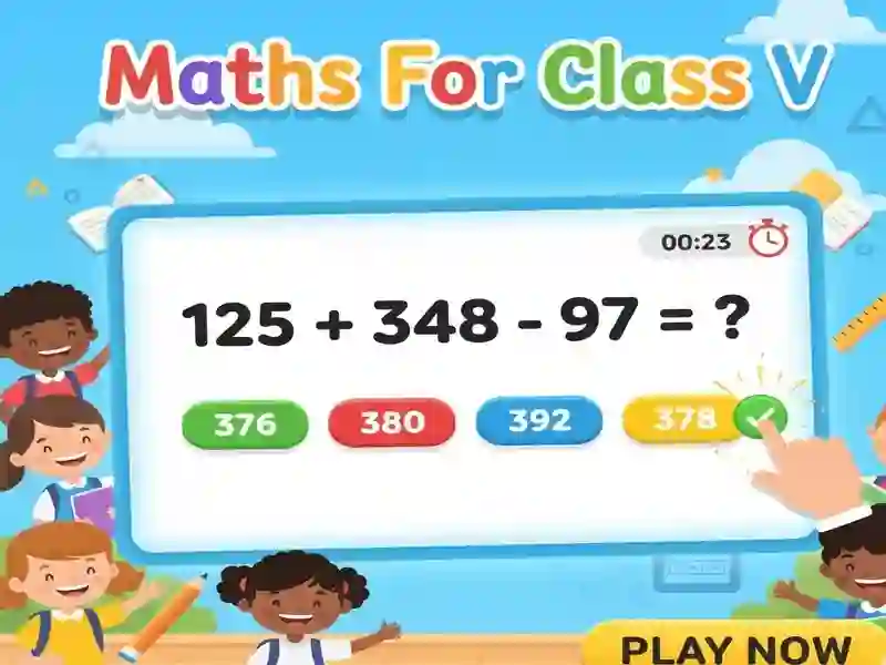Spel Maths For Class V online