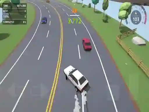 Spel Polygon Drift: Endless Traffic Racing online