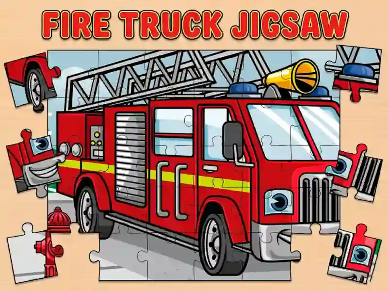 Spel Fire Truck Jigsaw online