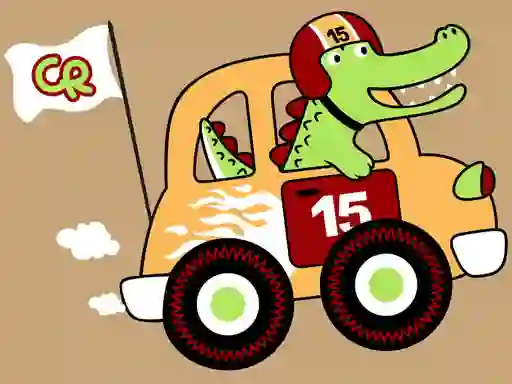 Spel Fast Racing Cars Coloring online