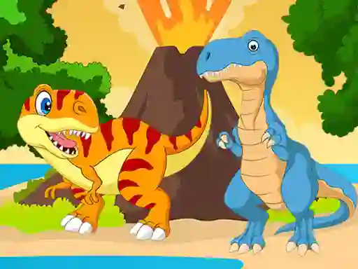Spel Dino Jigsaw online