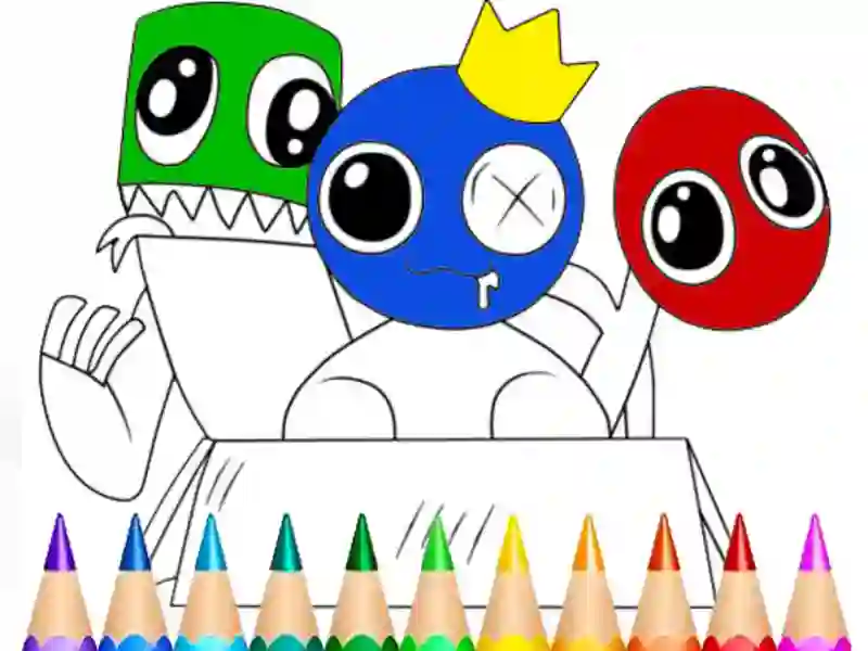 Spel Rainbow Friends Coloring Book online