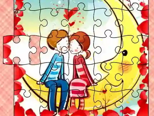 Spel Loving Couple Jigsaw online