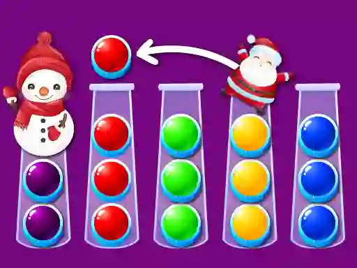 Spel Ball Sort Xmas online