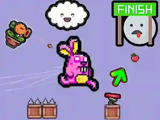 Spel Cute Rabbit's Challenging Adventure online