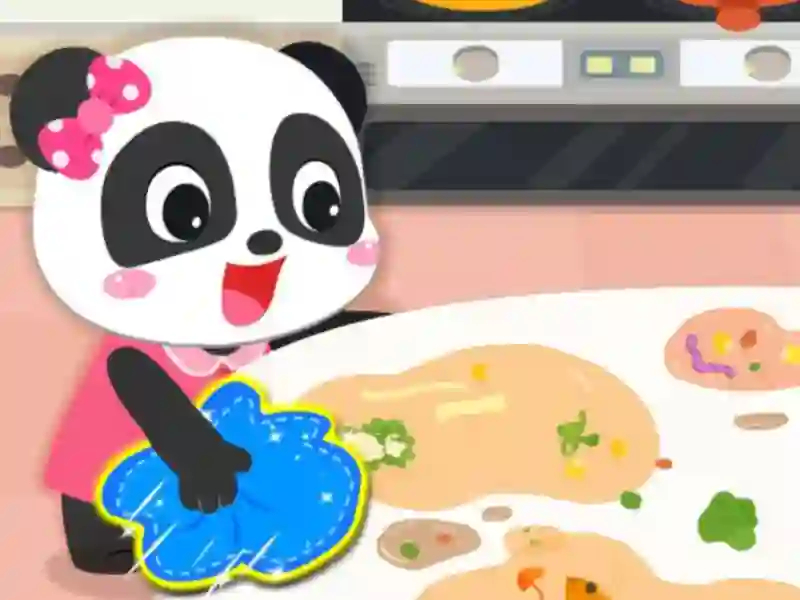 Spel Baby Panda Cleanup online