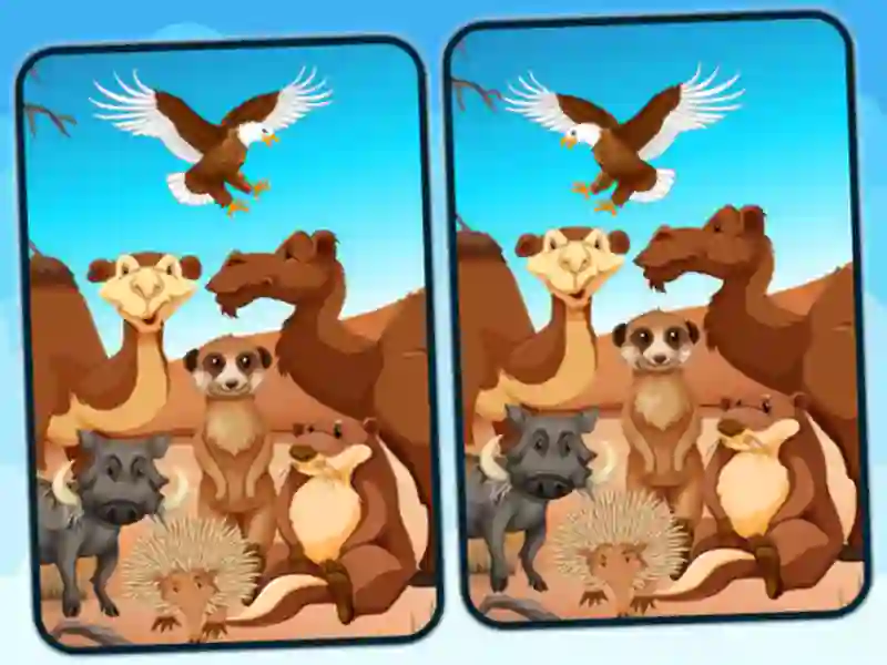 Spel Spot 5 Differences Deserts online
