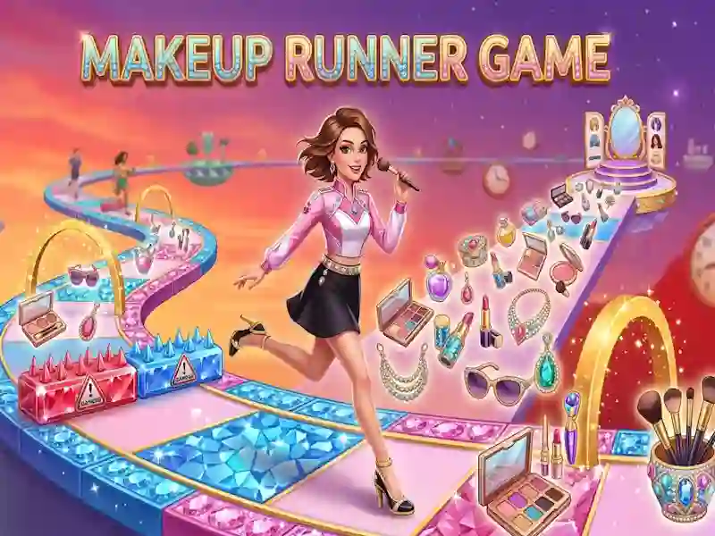 Spel Makeup Runner Game online