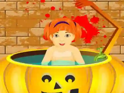 Spel Little Baby Halloween Bathing online