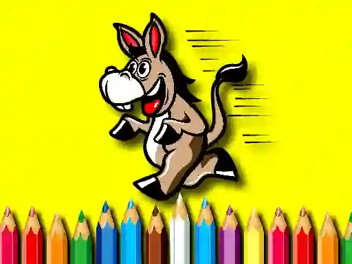 Spel Back To School Coloring Book Donkey online