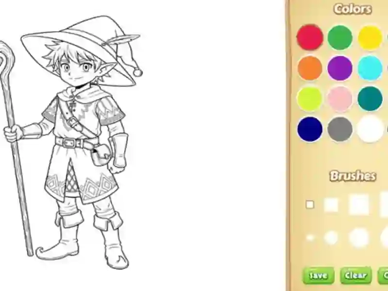 Spel Elf Coloring Book online