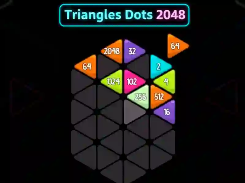 Spel Triangles Dots 2048 online