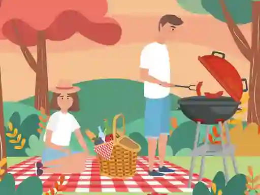 Spel Barbecue Picnic Hidden Objects online