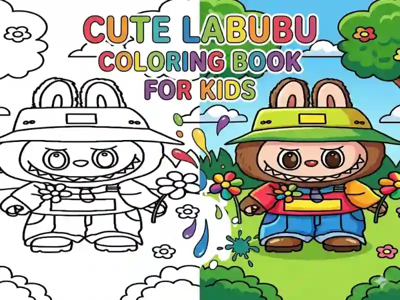 Spel Cute Labubu Coloring Book for Kids online