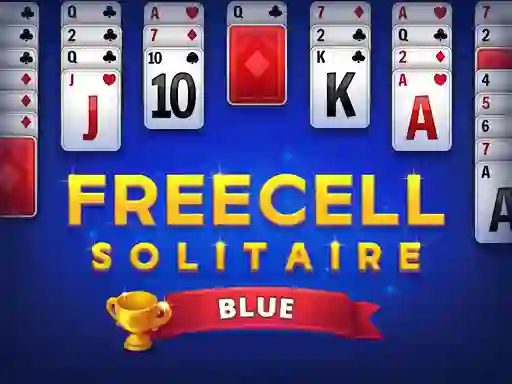 Spel Freecell Solitaire Blue online
