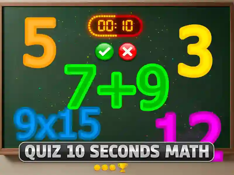 Spel Quiz 10 Seconds Math online