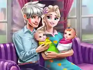 Spel Ice Queen Twins Family Day online