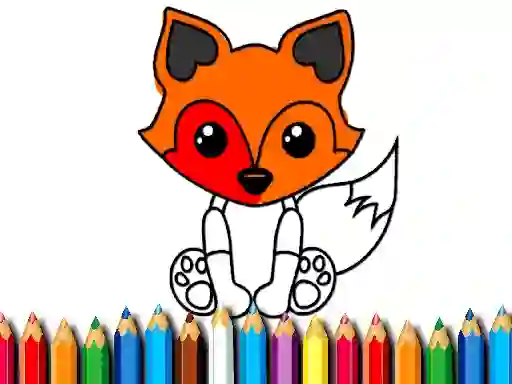 Spel Fox Coloring Book online