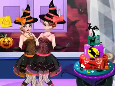 Spel Halloween Party Cake online