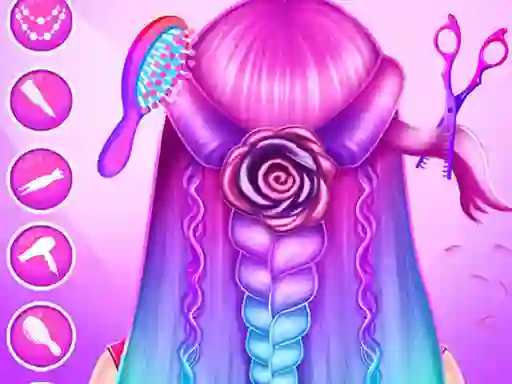 Spel Braid Hair Salon Girls online