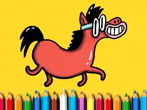 Spel Back To School: Pony Coloring Book online
