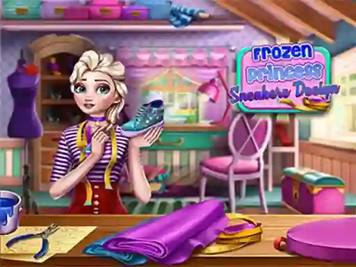 Spel Frozen Princess Sneakers Design online