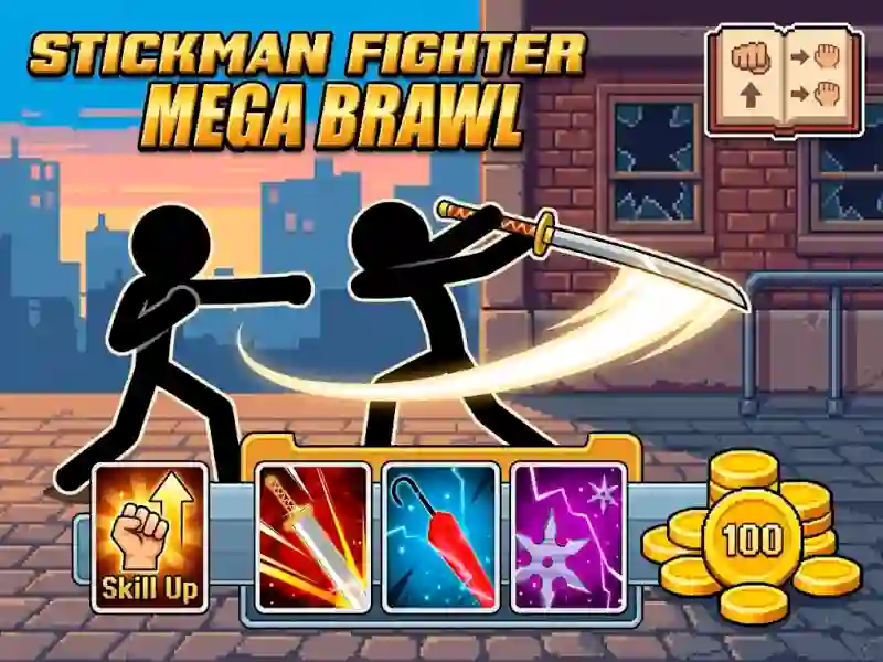 Spel Stickman Fighter Mega Brawl online