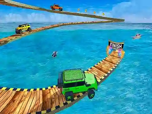 Spel Impossible Tracks Jeep Stunts Driving online