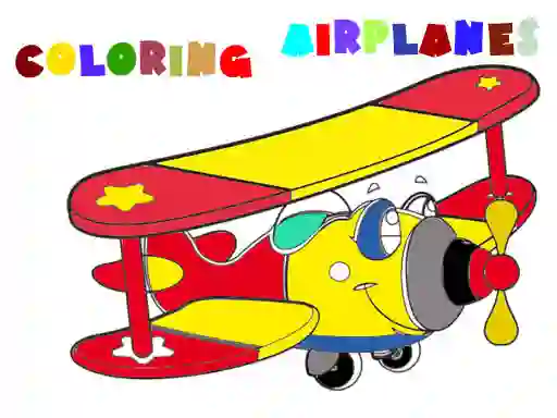 Spel Coloring Book Airplane 2 online