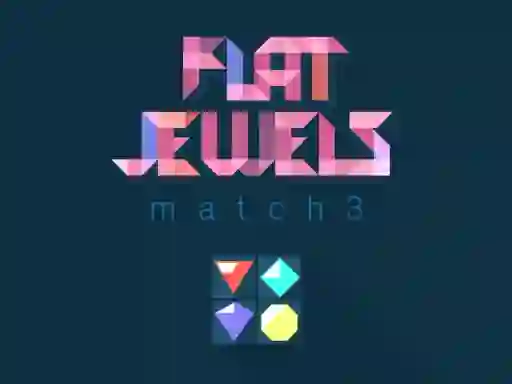 Spel Flat jewels match 3 online