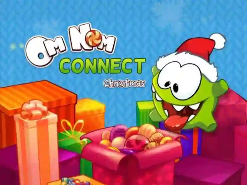Spel Om Nom Connect Christmas online
