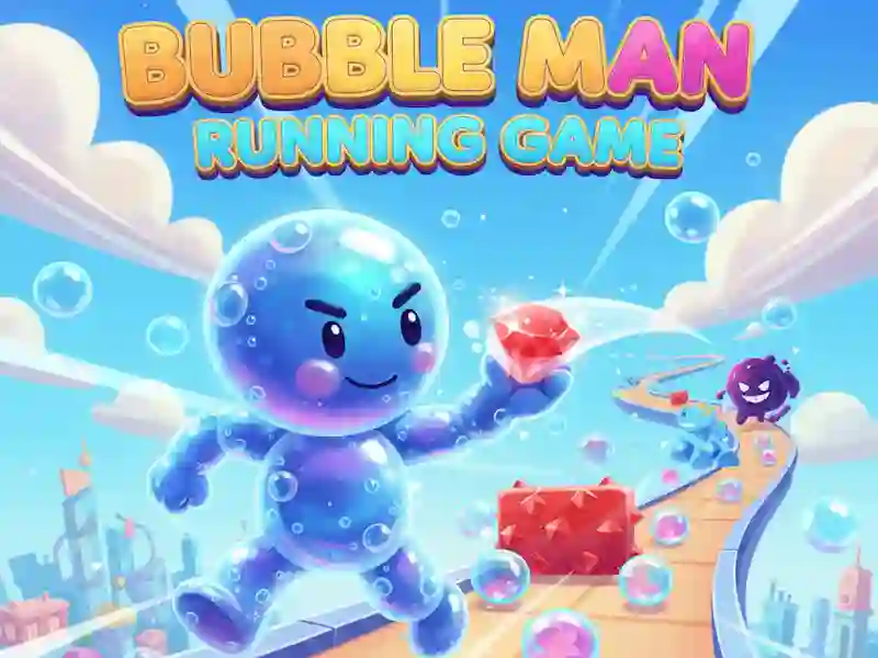 Spel Bubble Man Running Game online
