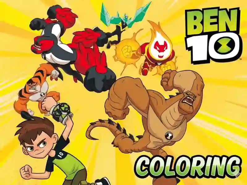 Spel Ben 10 Coloring online