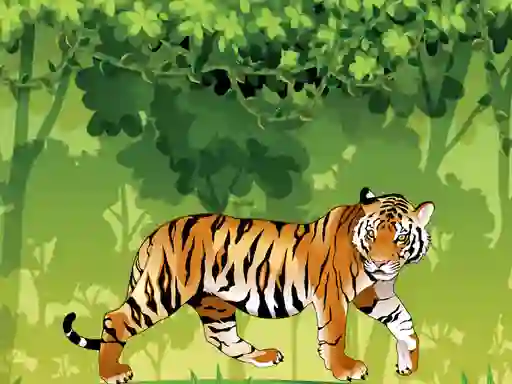 Spel Angry Tiger Coloring online