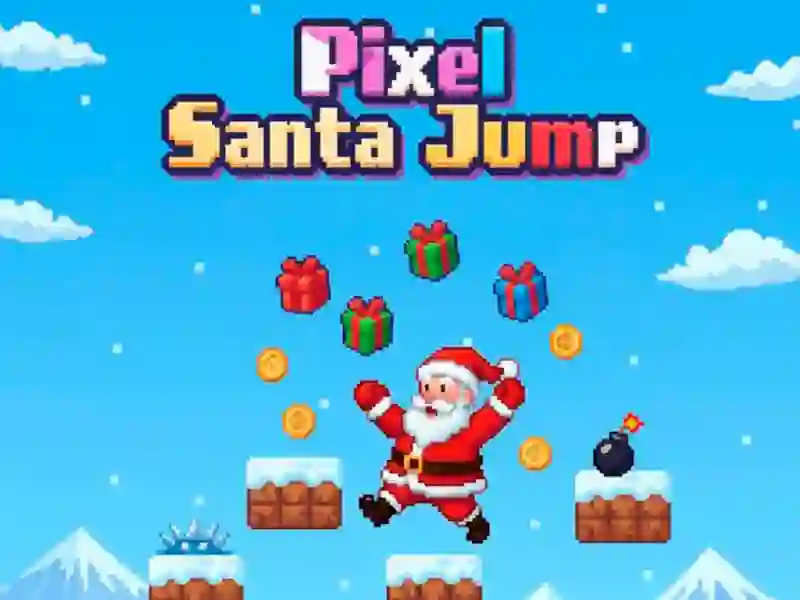 Spel Pixel Santa Jump online