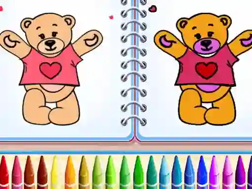 Spel Cute Teddy Bear Colors online