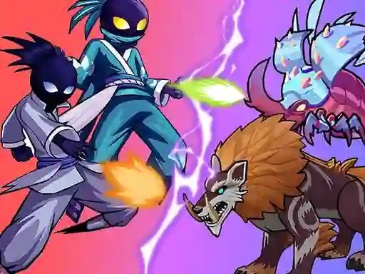Spel Stick Ninja Survival online