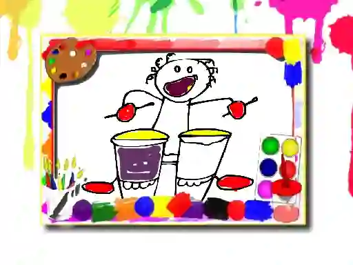 Spel Music Coloring Book online